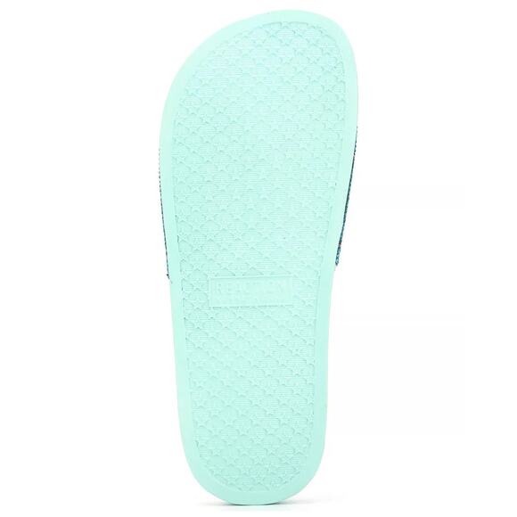 Kenneth Cole Reaction Women Pool Slide Sandal Screen Jewel Size US 10M Turquoise - Picture 5 of 5